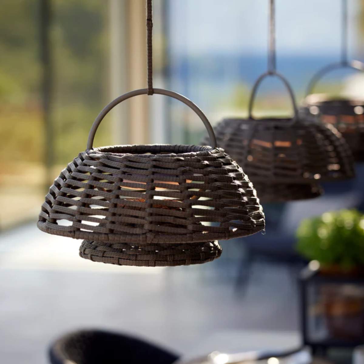 Cane-line Illusion Lamp, Hanging / Illusion Lamp w/ Stand