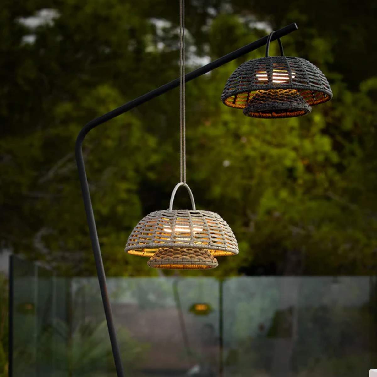 Cane-line Illusion Lamp, Hanging / Illusion Lamp w/ Stand
