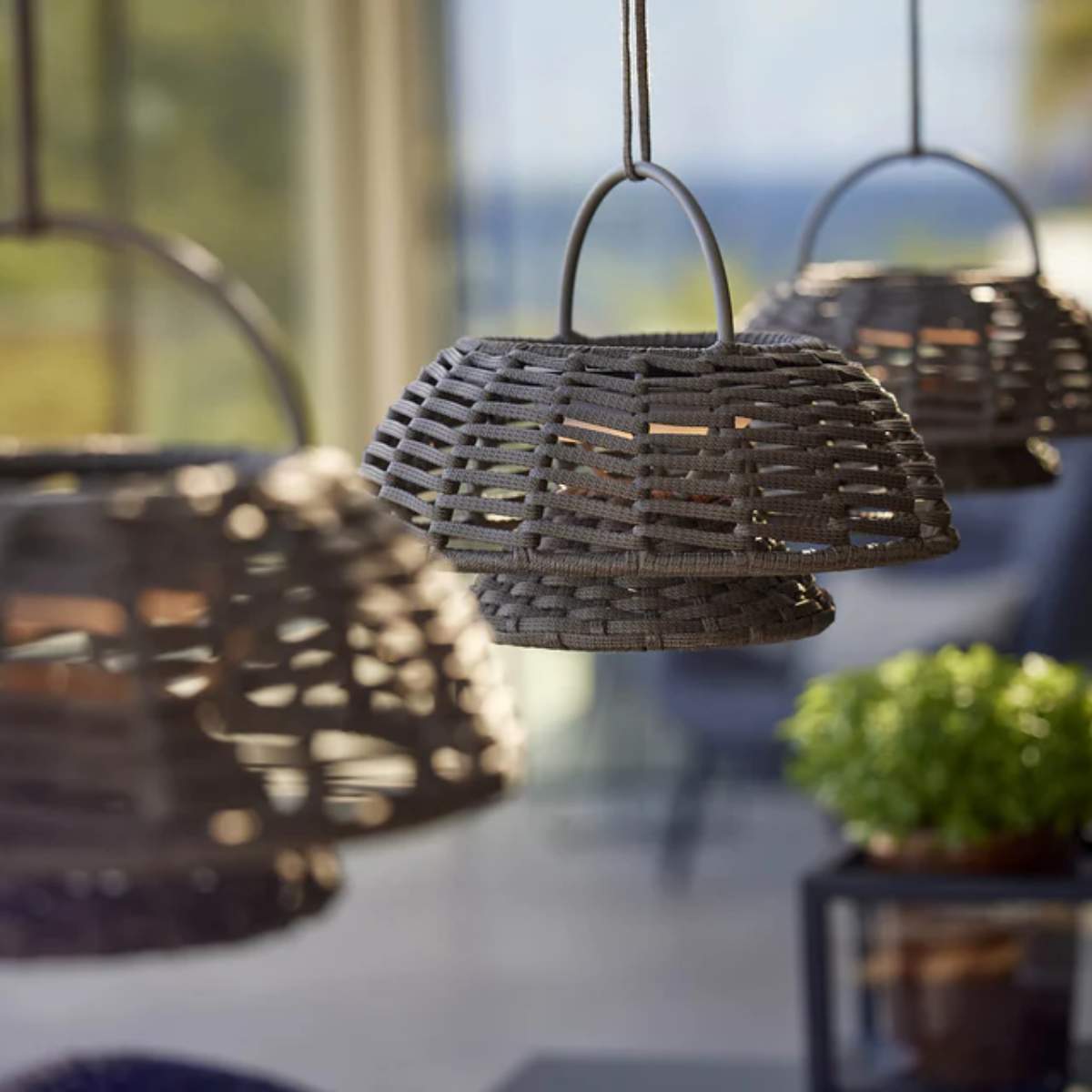 Cane-line Illusion Lamp, Hanging / Illusion Lamp w/ Stand