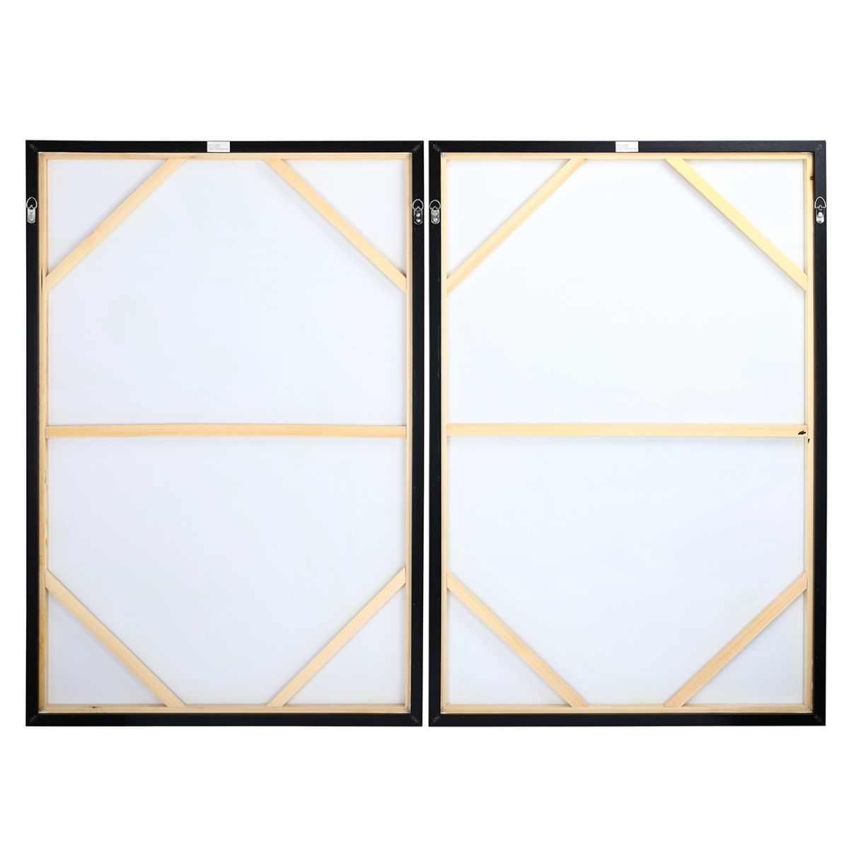 Libra Interiors Impasto Brushstrokes Taupe Set of 2 Framed Canvas Wall Art 160x120cm