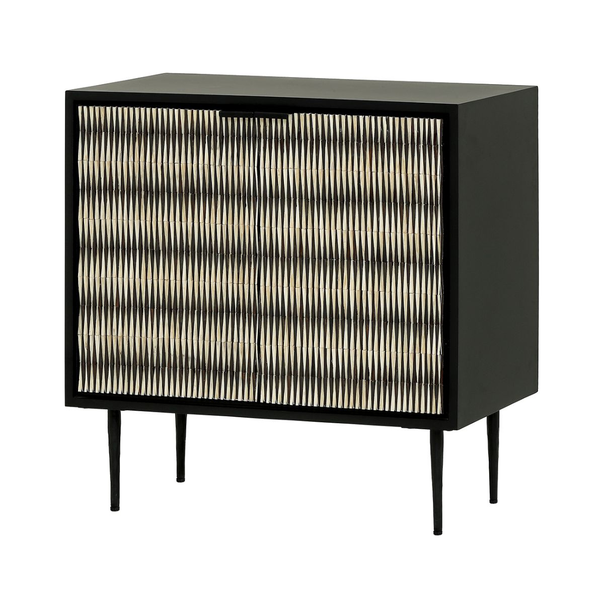 Libra Interiors Imperia Bone Inlay 2 Door Cabinet