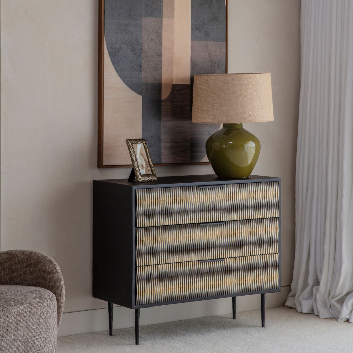 Libra Interiors Imperia Bone Inlay Chest
