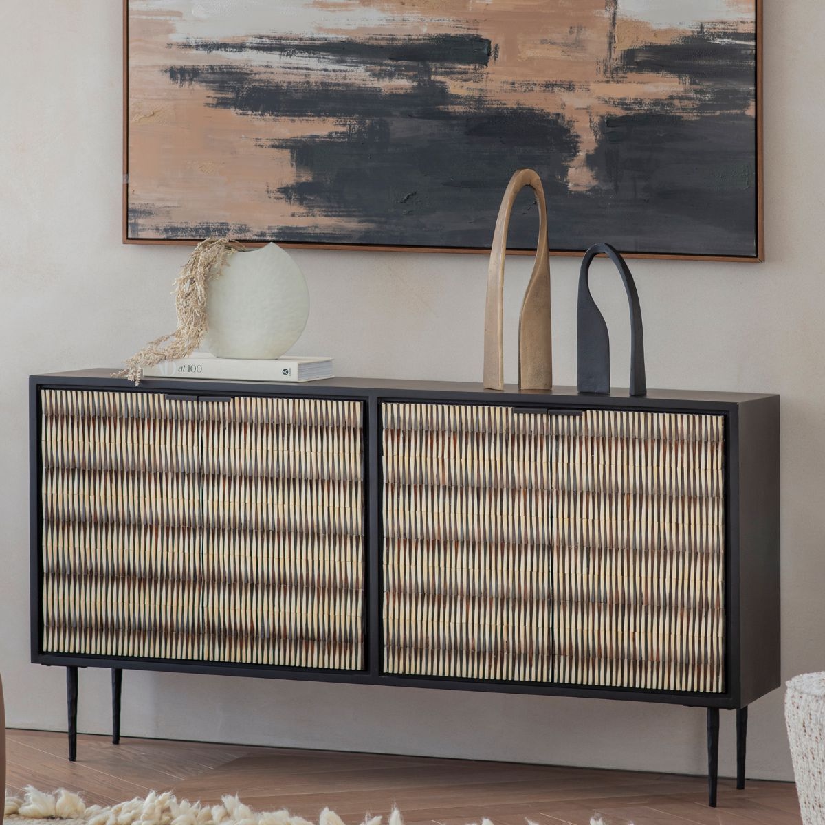 Libra Interiors Imperia Bone Inlay Sideboard