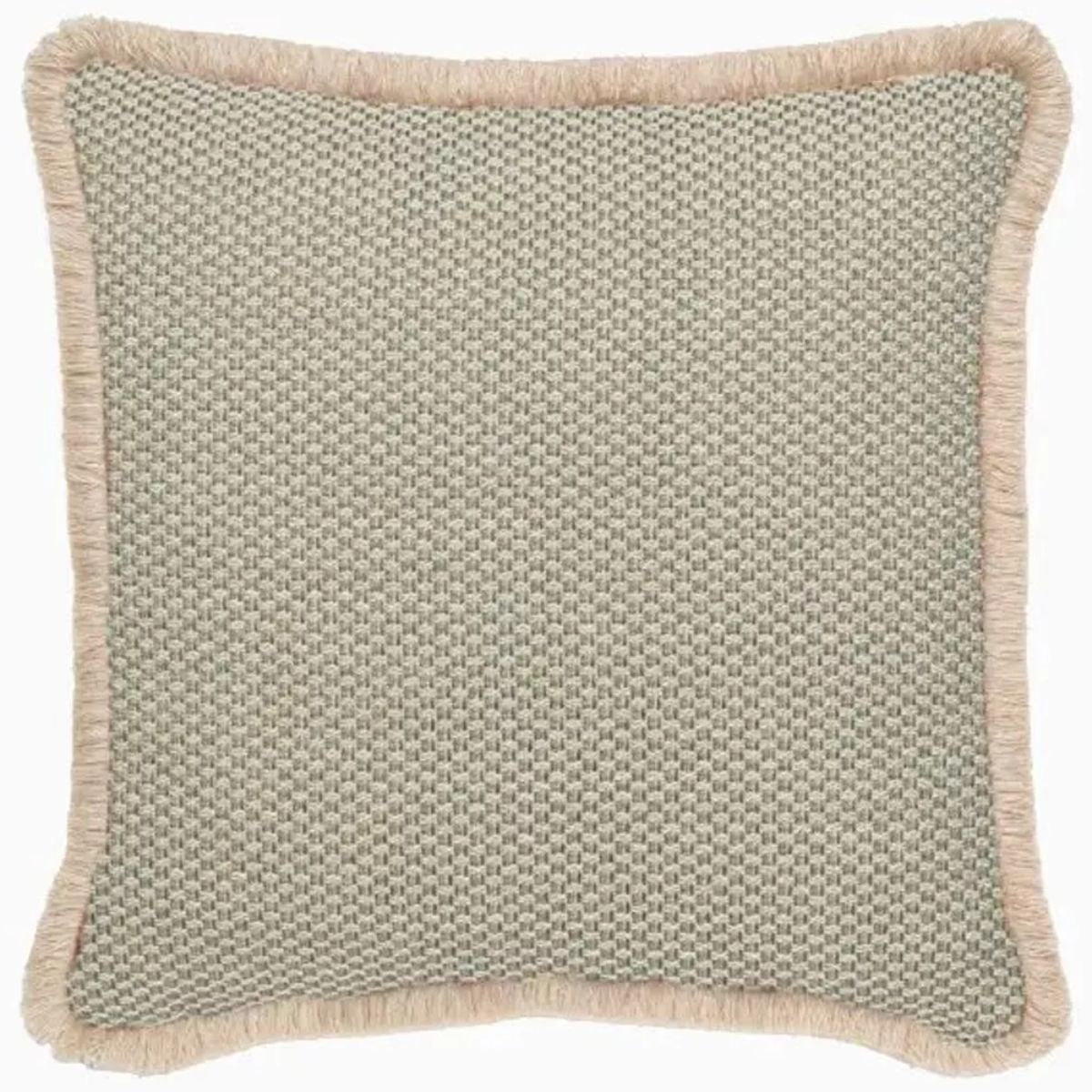 Vincent Shepherd Indira Outdoor Cushion with Short Fringe
