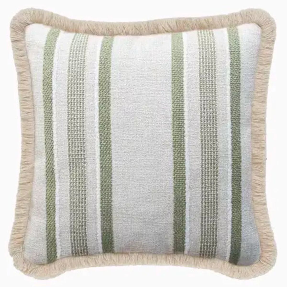 Vincent Shepherd Indira Outdoor Cushion with Short Fringe