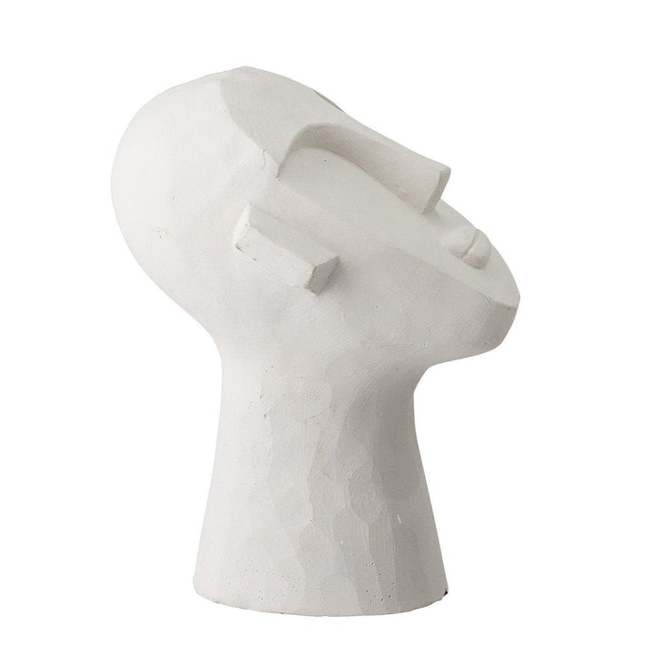 Indo Abstract Face Statue White-Beaumonde