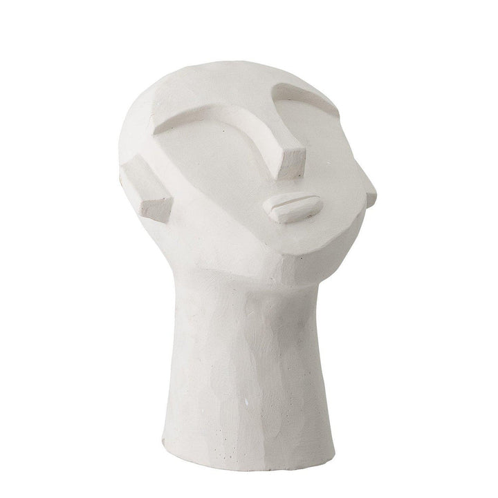 Indo Abstract Face Statue White-Beaumonde