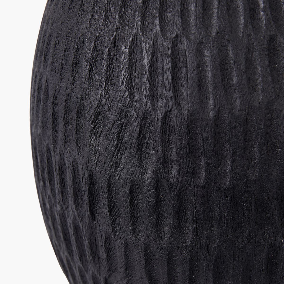 Pacific Lifestyle Ioan Black Engraved Wood Bottle Table Lamp Base