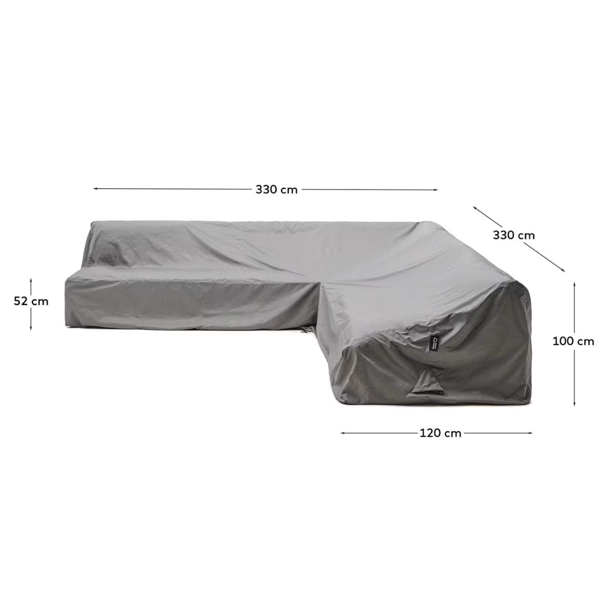 Kave Home Iria protective cover for outdoor furniture max. 330 x 330 cm