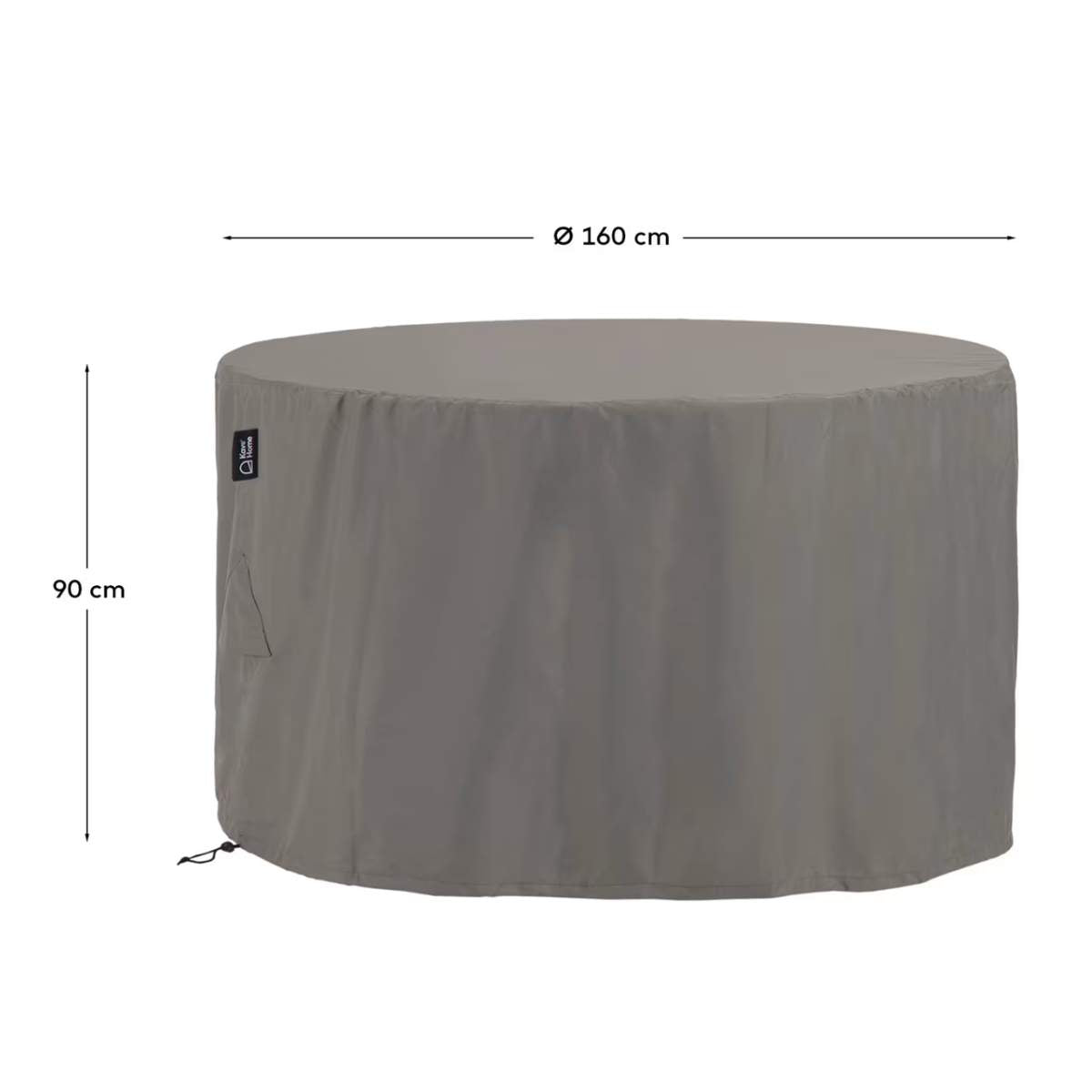 Kave Home Iria protective cover for outdoor furniture max. Ø160 cm