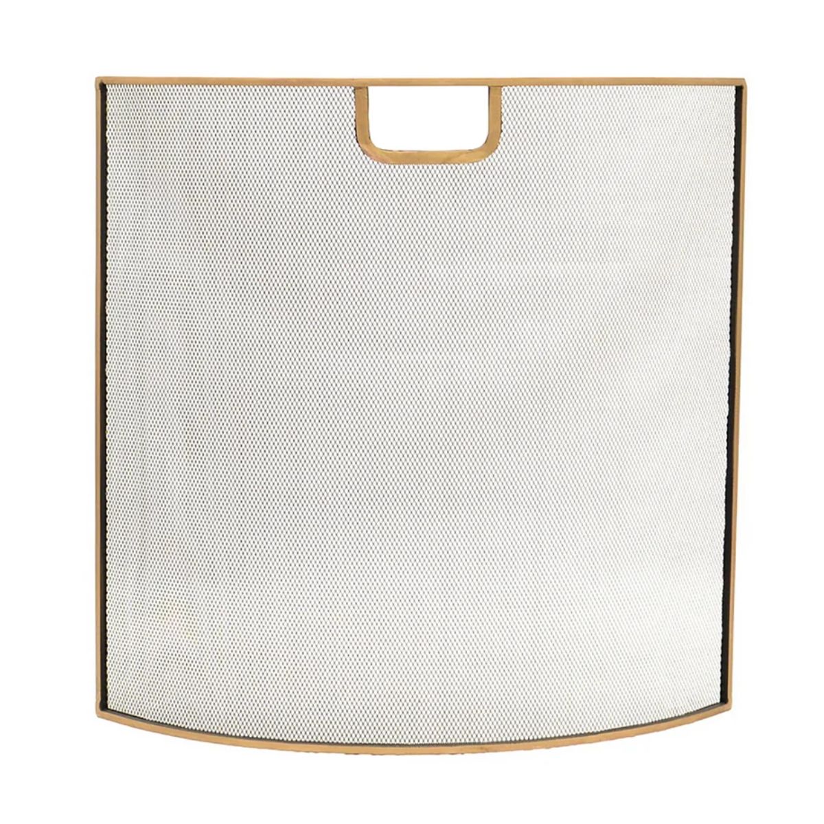 Ivyline Iron Fire Screen in Brass Finish H61Cm W61Cm