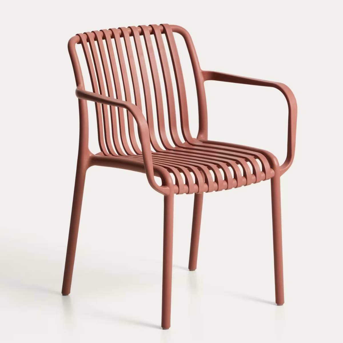 Kave Home Isabellini stackable outdoor chair in terracotta