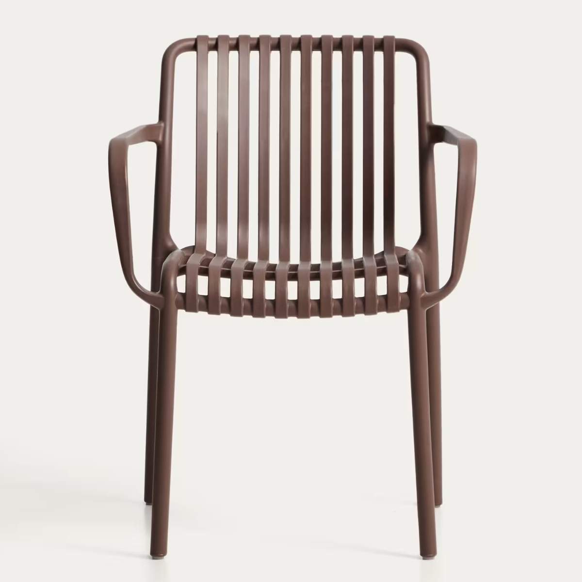 Kave Home Isabellini stackable outdoor chair in terracotta