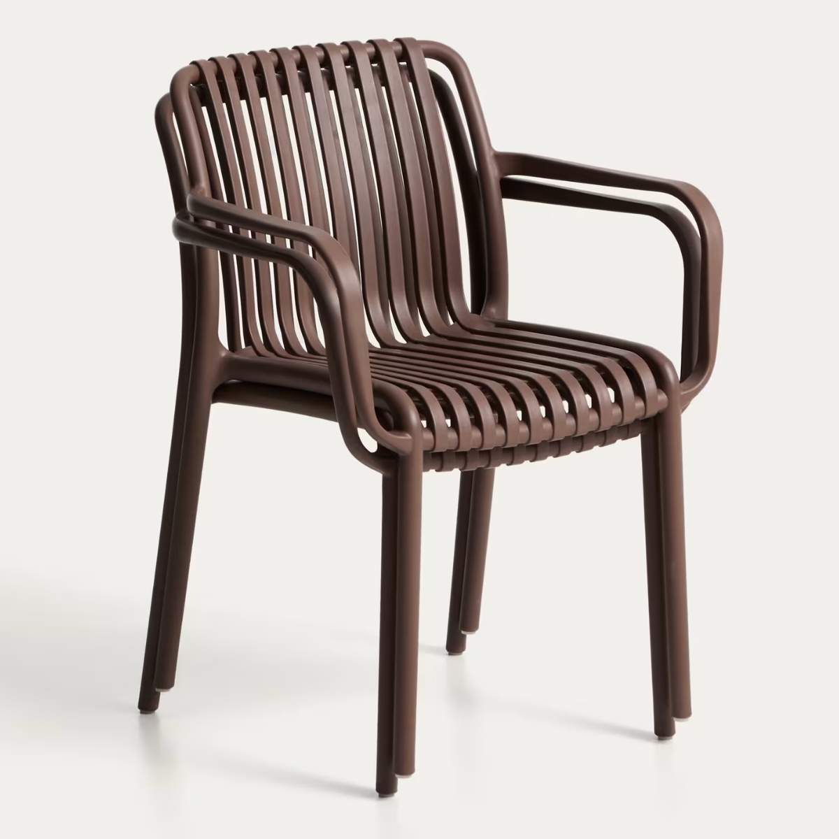 Kave Home Isabellini stackable outdoor chair in terracotta