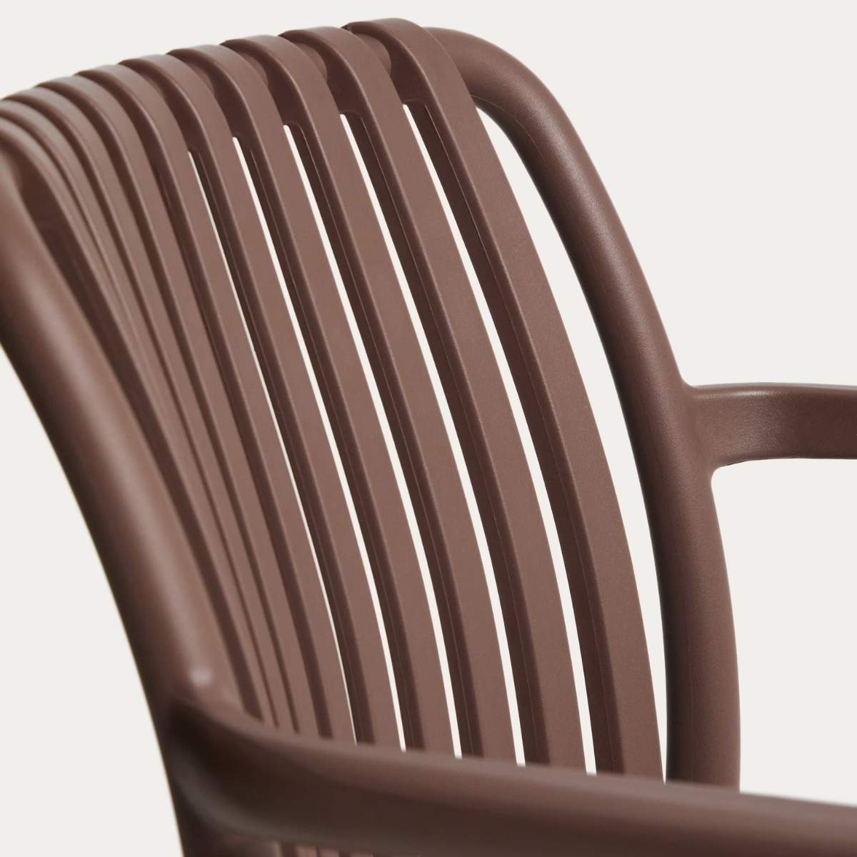 Kave Home Isabellini stackable outdoor chair in terracotta