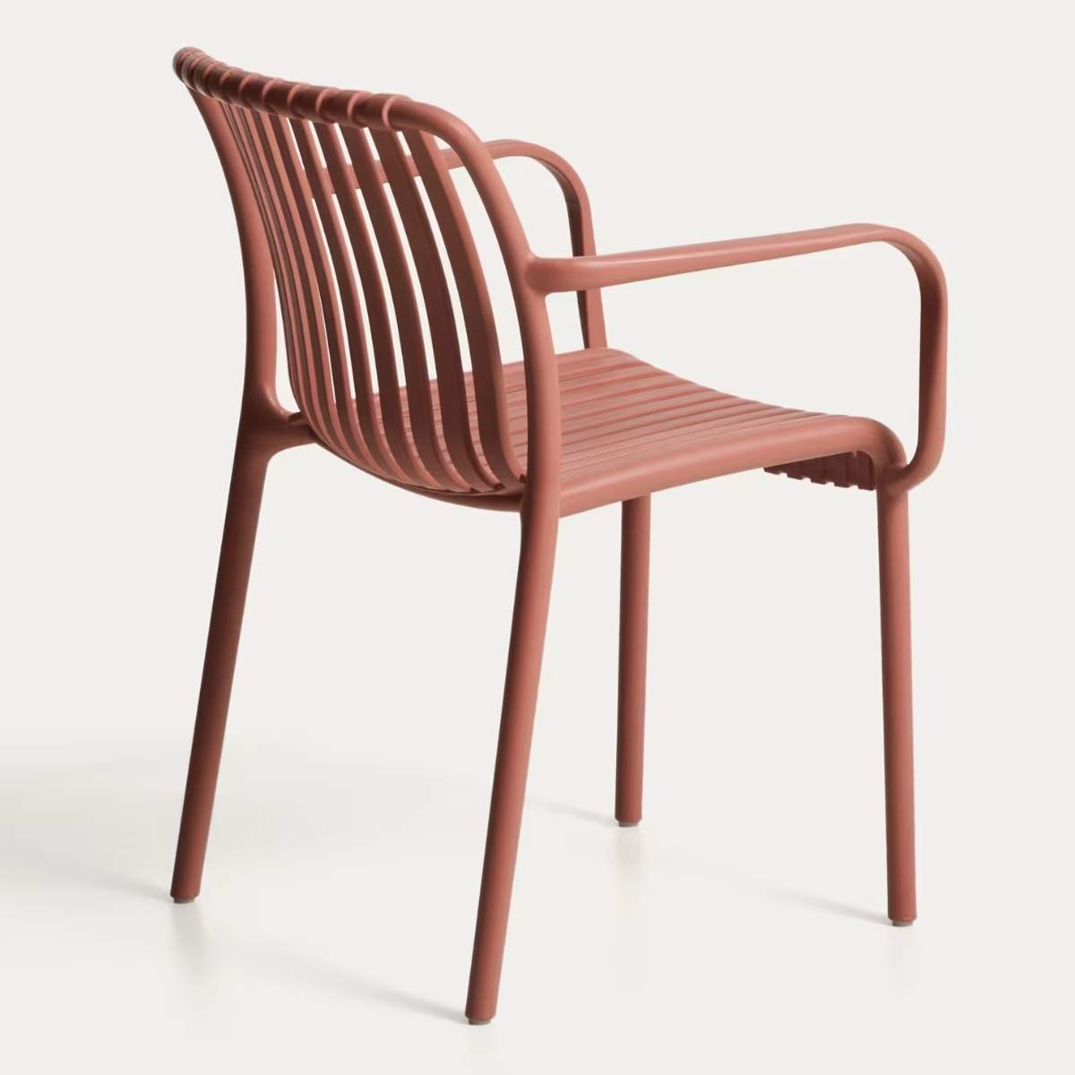 Kave Home Isabellini stackable outdoor chair in terracotta