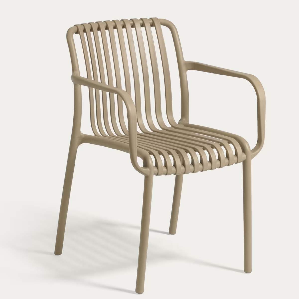 Kave Home Isabellini stackable outdoor chair in terracotta