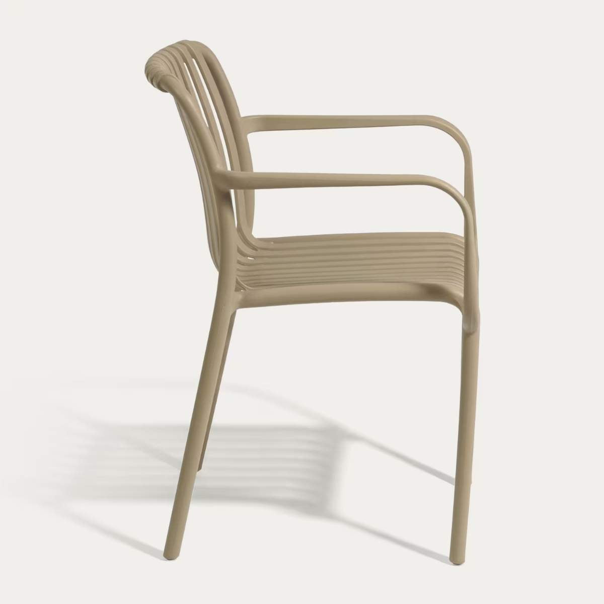 Kave Home Isabellini stackable outdoor chair in terracotta