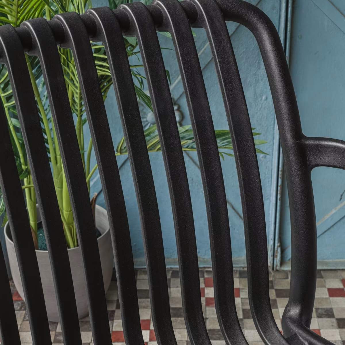 Kave Home Isabellini stackable outdoor chair in terracotta