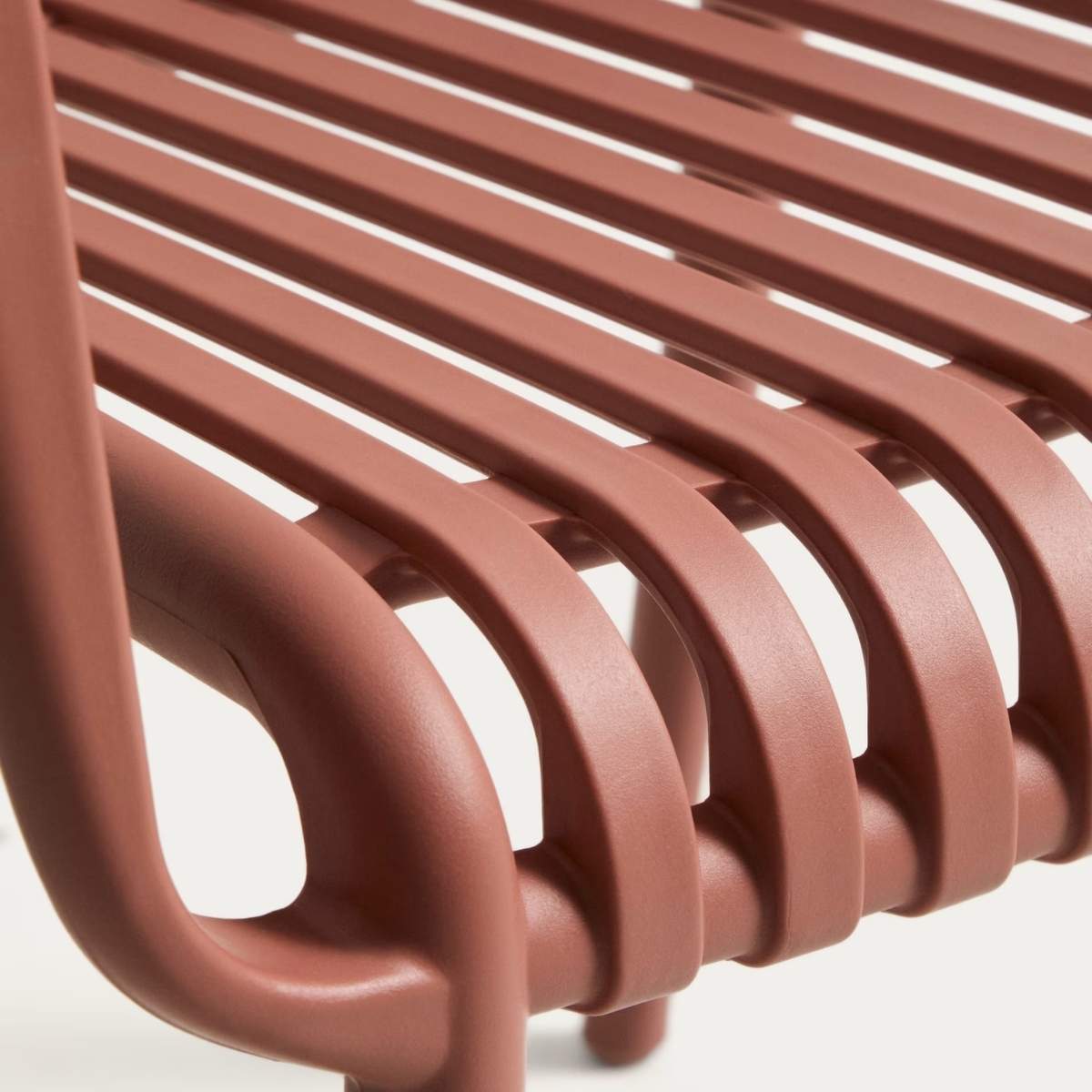 Kave Home Isabellini stackable outdoor chair in terracotta