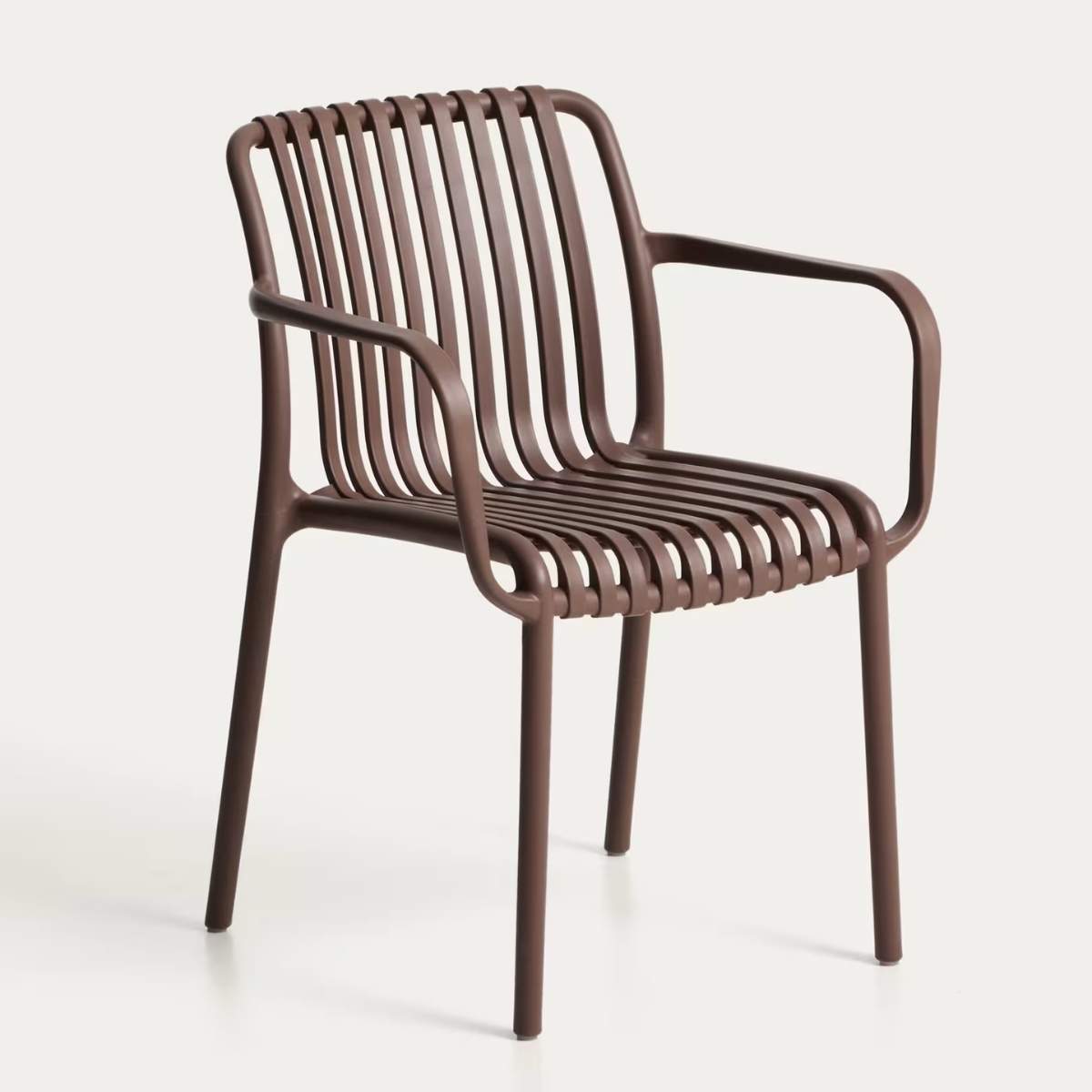 Kave Home Isabellini stackable outdoor chair in terracotta