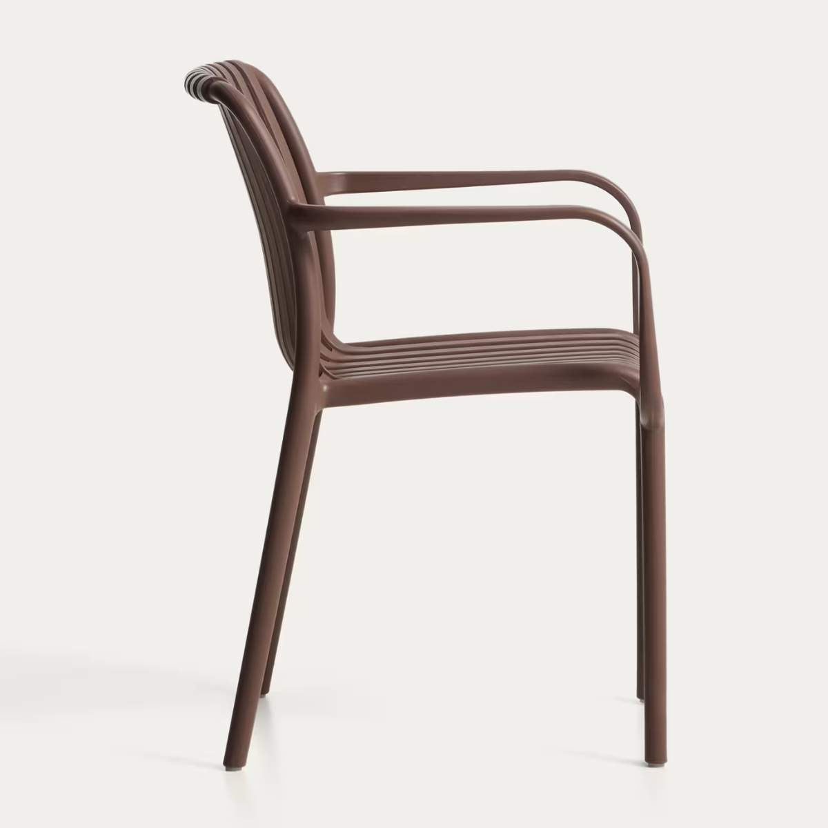Kave Home Isabellini stackable outdoor chair in terracotta
