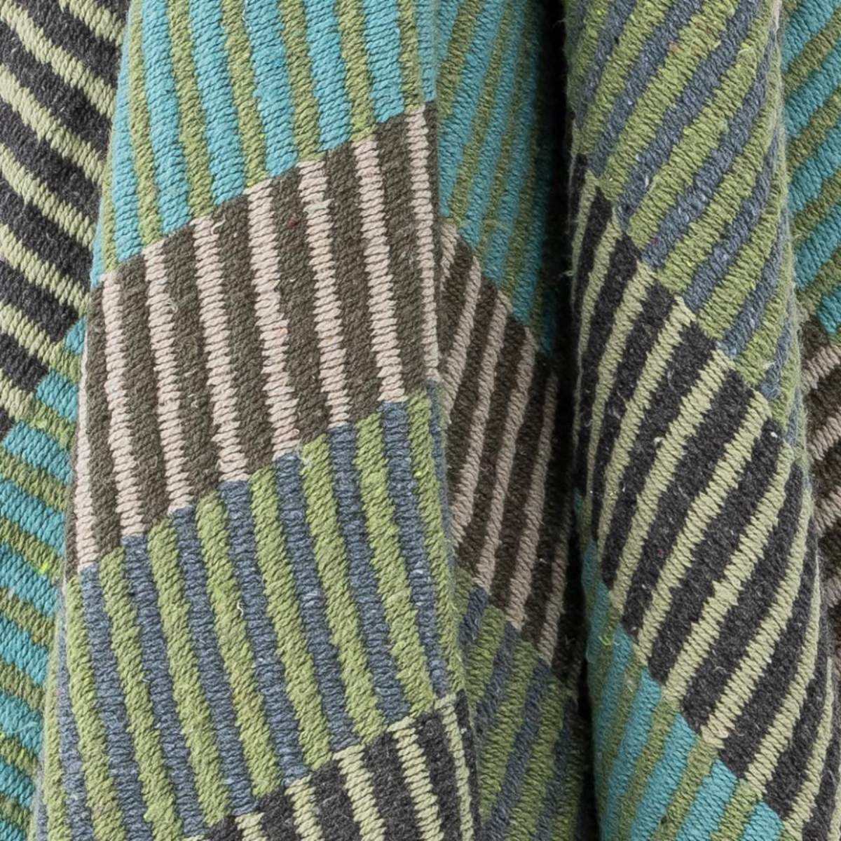 Bloomingville Isnel Throw, Blue, Recycled Cotton