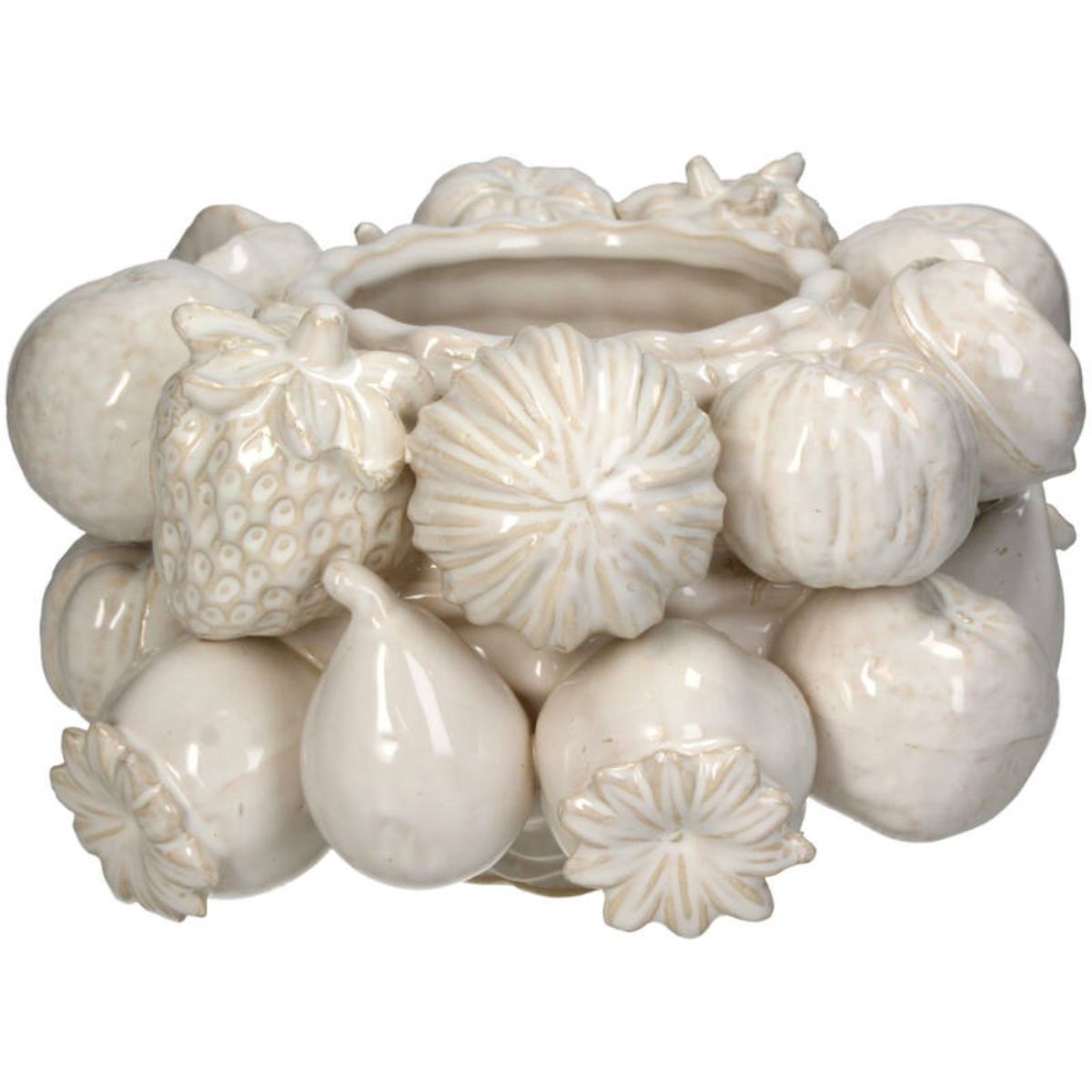 Libra Interiors Ivory Orchard Ceramic Vase Small