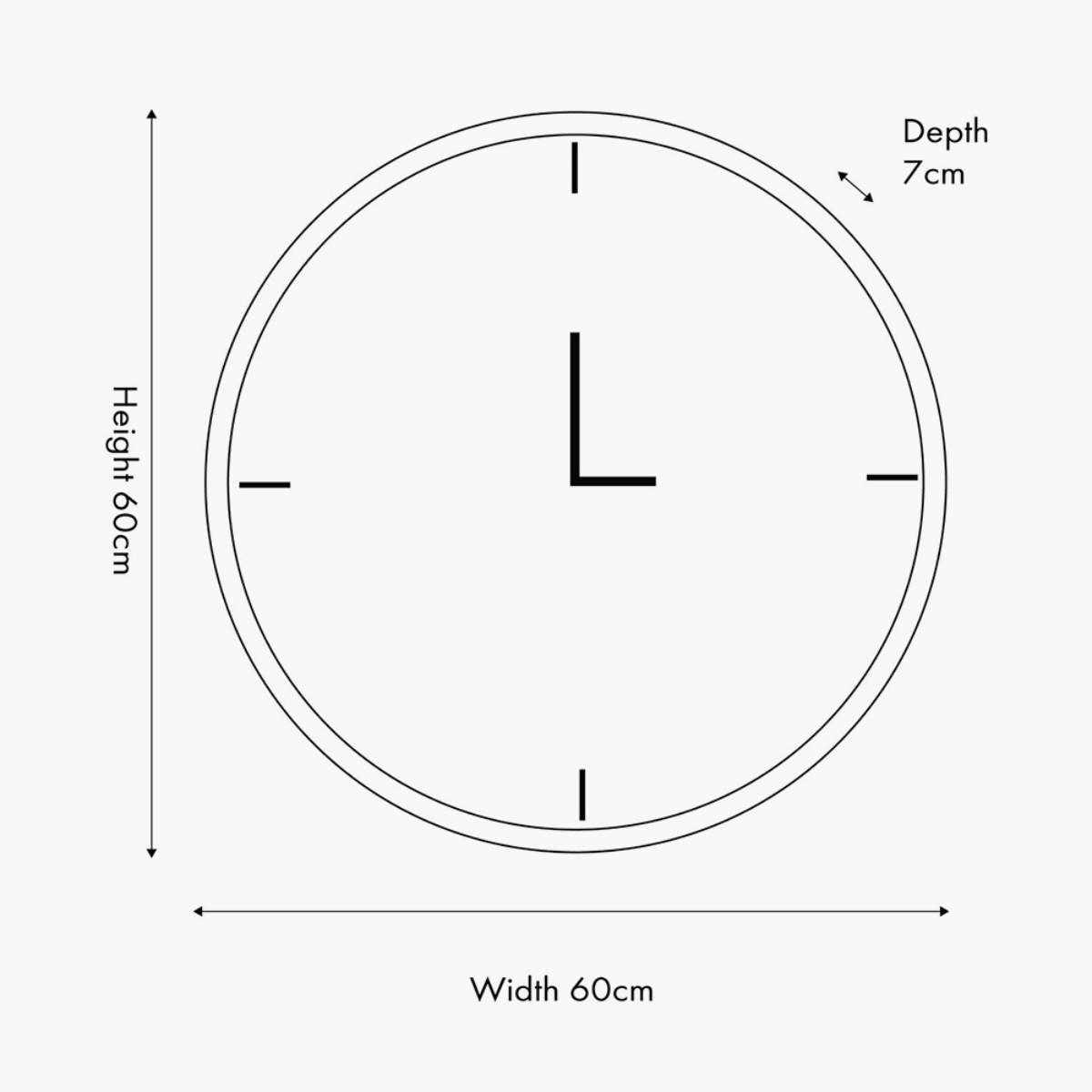 Pacific Lifestyle Ivory and Silver Wood Working Cog Wall Clock