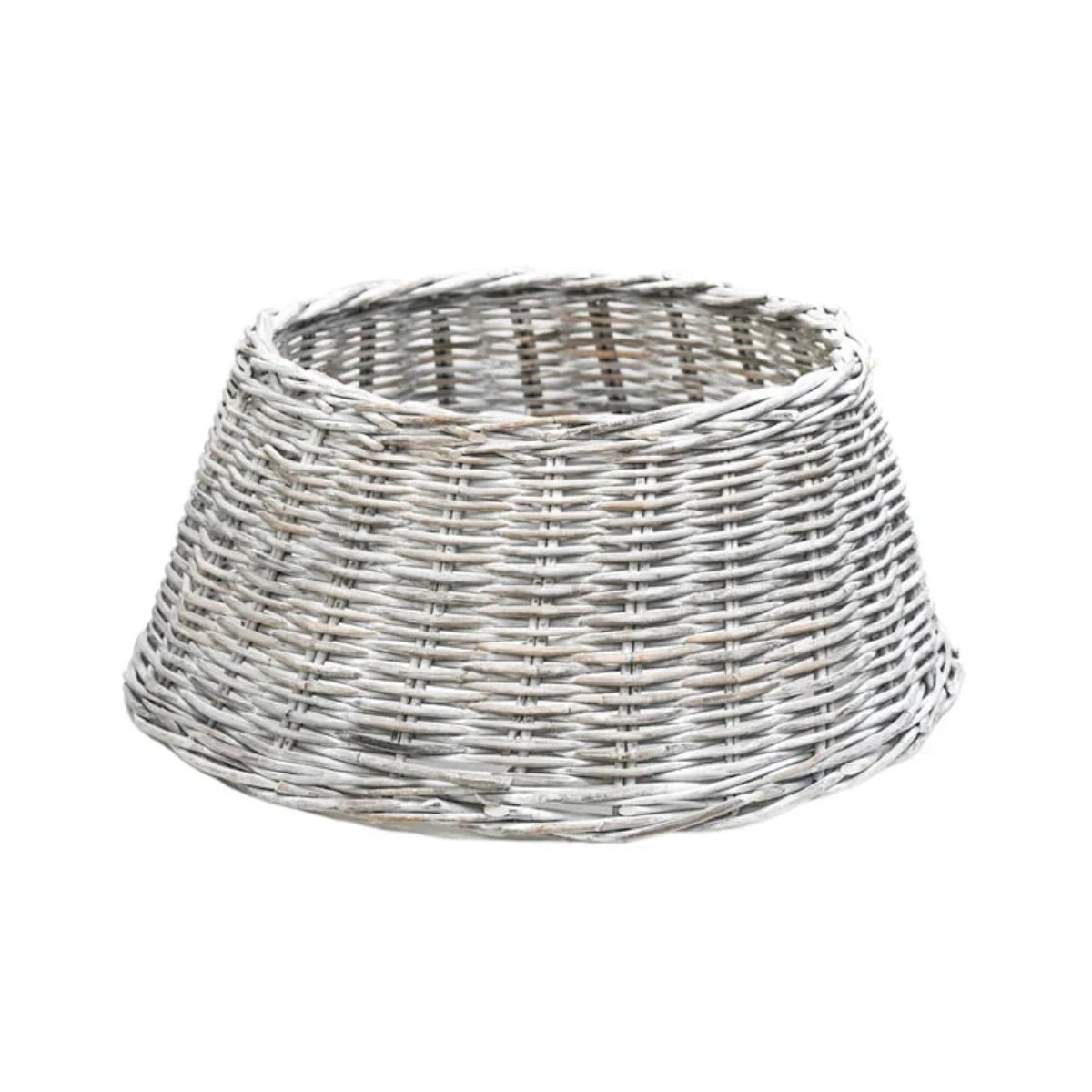 Ivyline Wicker Tree Skirt Round White