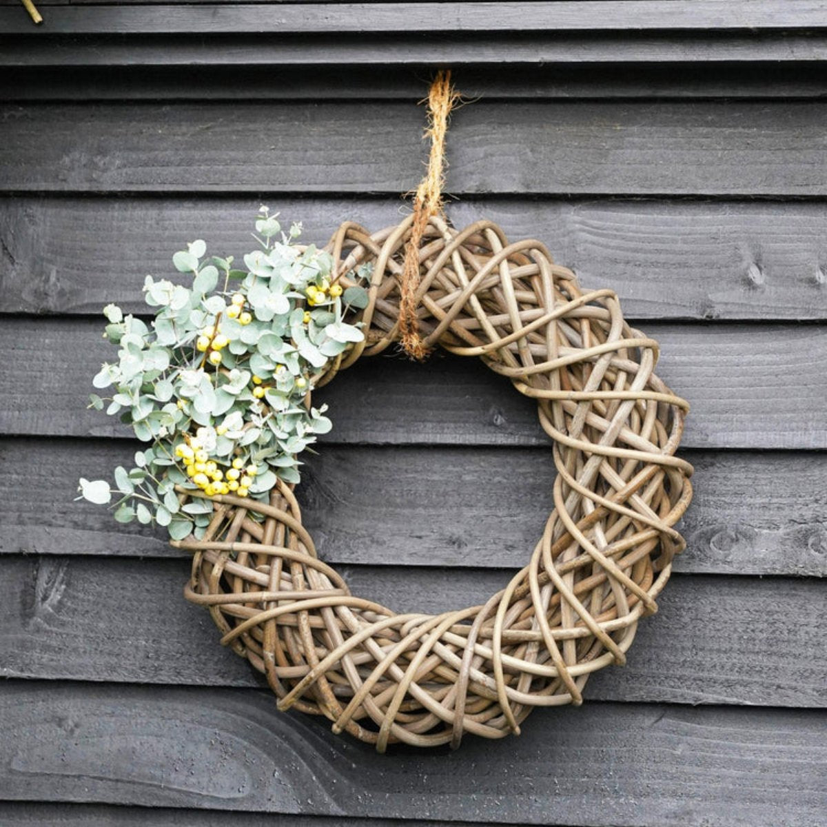 Ivyline Rattan Wreath 40cm lifestyle