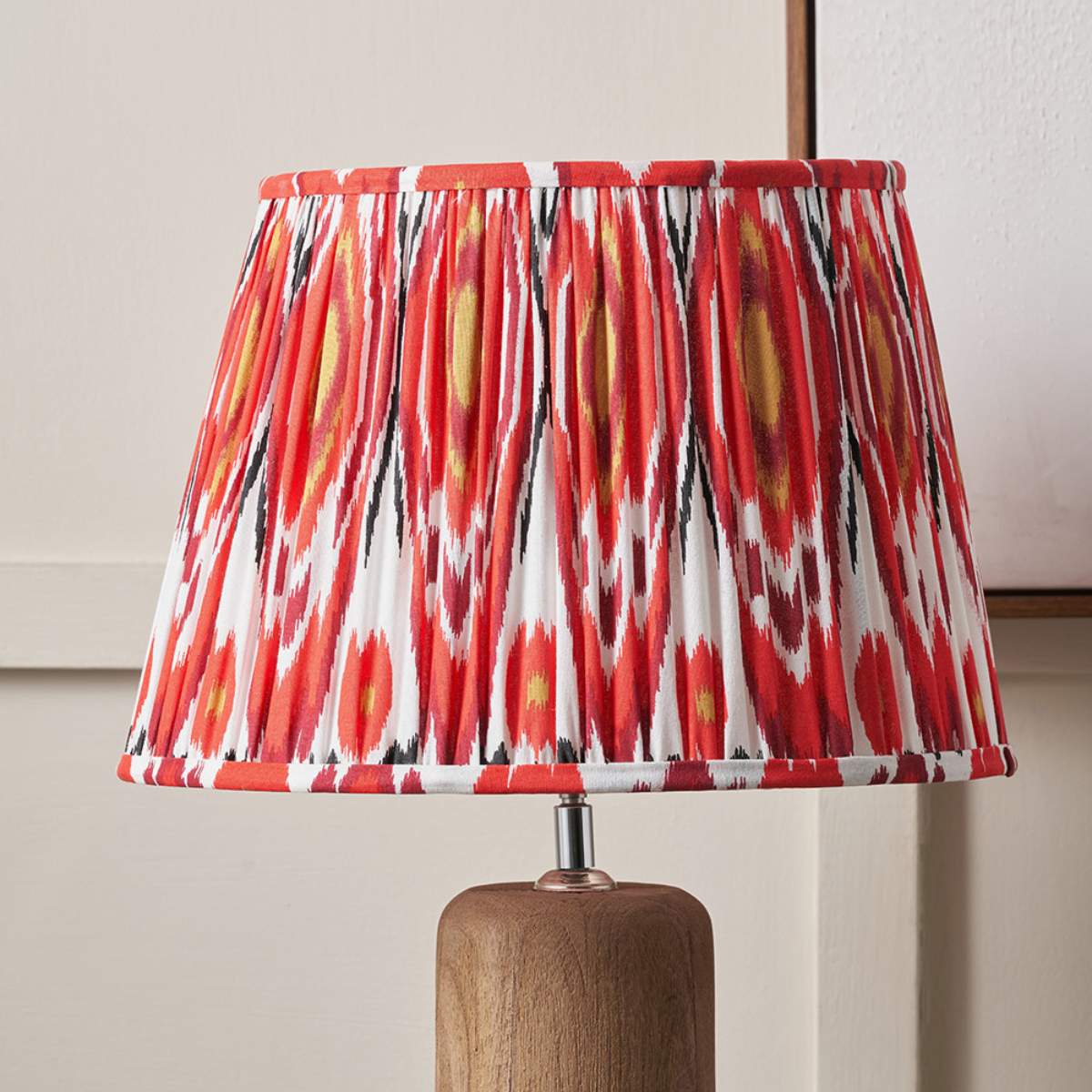Pacific Lifestyle Izara Patterned Mushroom Pleat Tapered Lampshade
