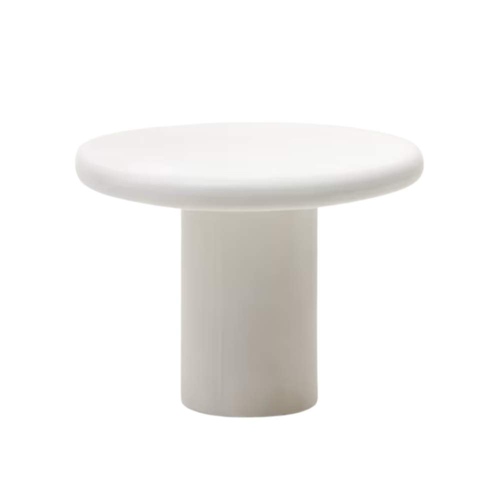 Kave Home Addaia Round Table in White Cement Ø90 cm