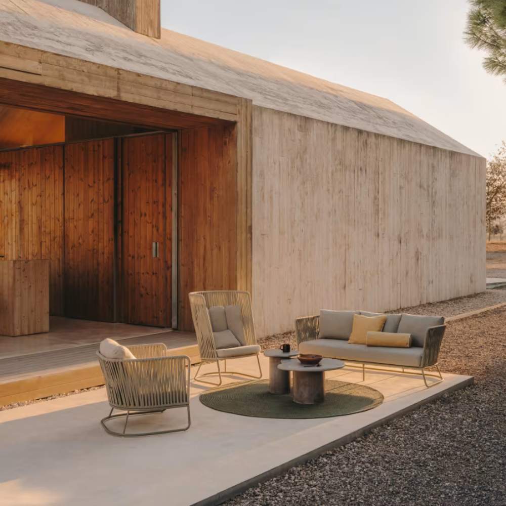 Kave Home Macarella Cement Coffee Table – 83 x 77 cm