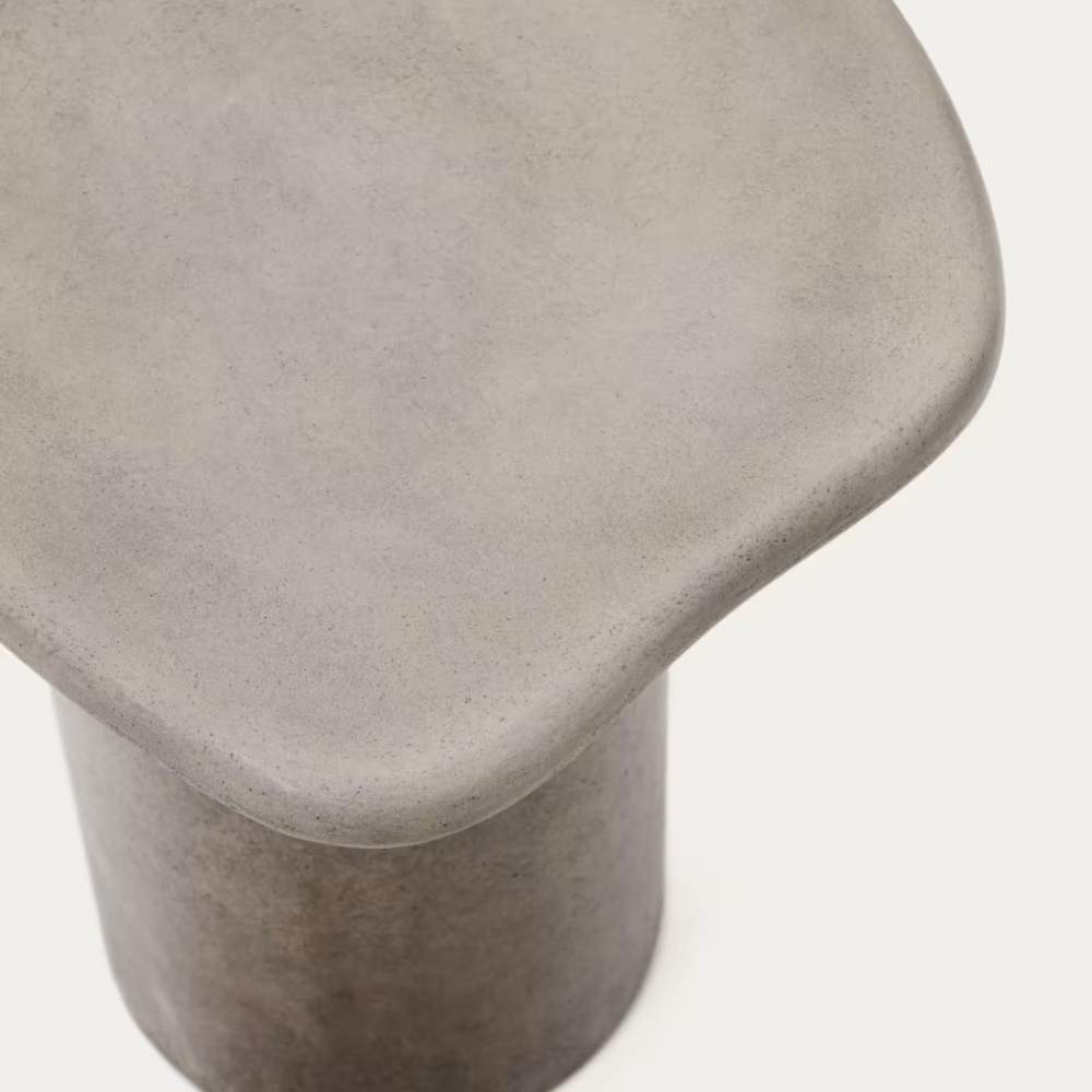 Kave Home Macarella Cement Side Table – 48 x 47 cm