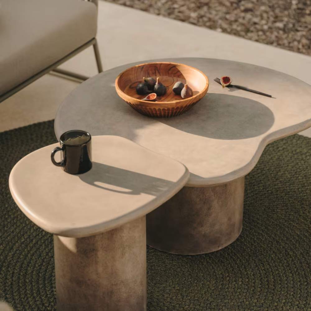 Kave Home Macarella Cement Side Table – 48 x 47 cm