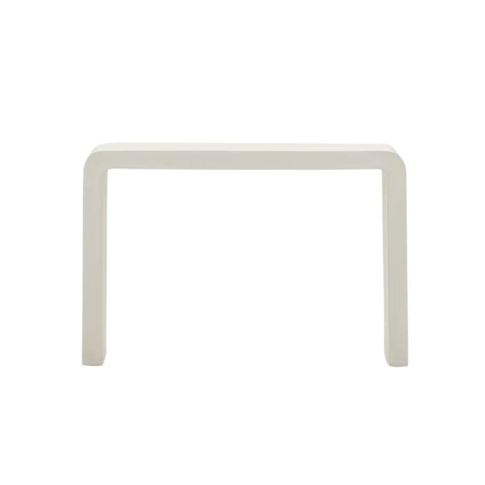 Kave Home Aiguablava Console in White Cement, 120 x 80 cm