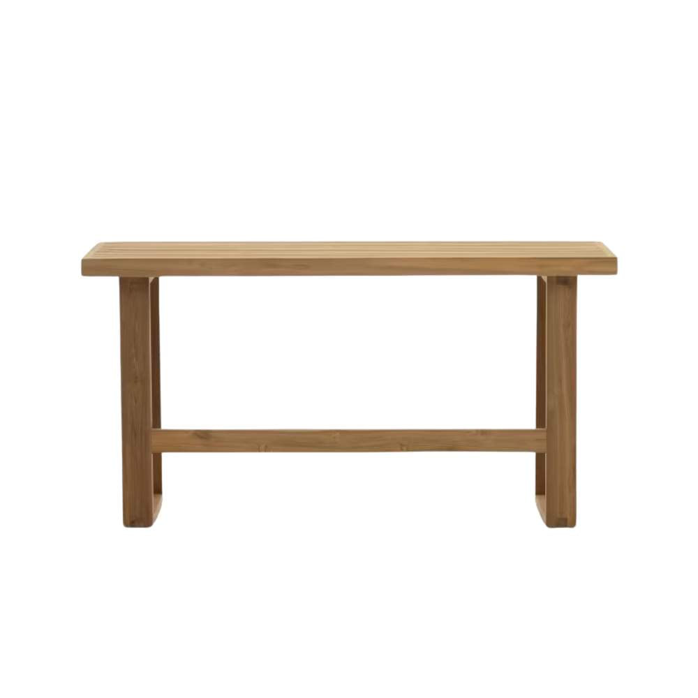 Canadell 130 cm Tall Bench - 100% Outdoor Solid Recycled Teak by Kave Home