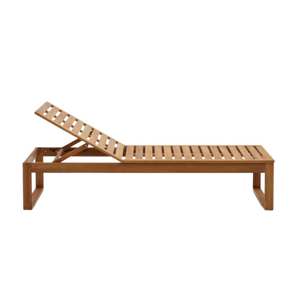 Kave Home Sulamita Outdoor Sun Lounger Made from Solid Acacia Wood FSC 100%
