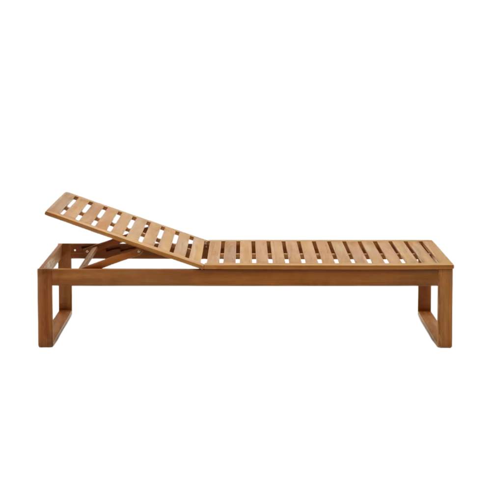 Kave Home Sulamita Outdoor Sun Lounger Made from Solid Acacia Wood FSC 100%