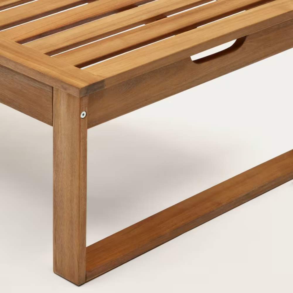 Kave Home Sulamita Outdoor Sun Lounger Made from Solid Acacia Wood FSC 100%