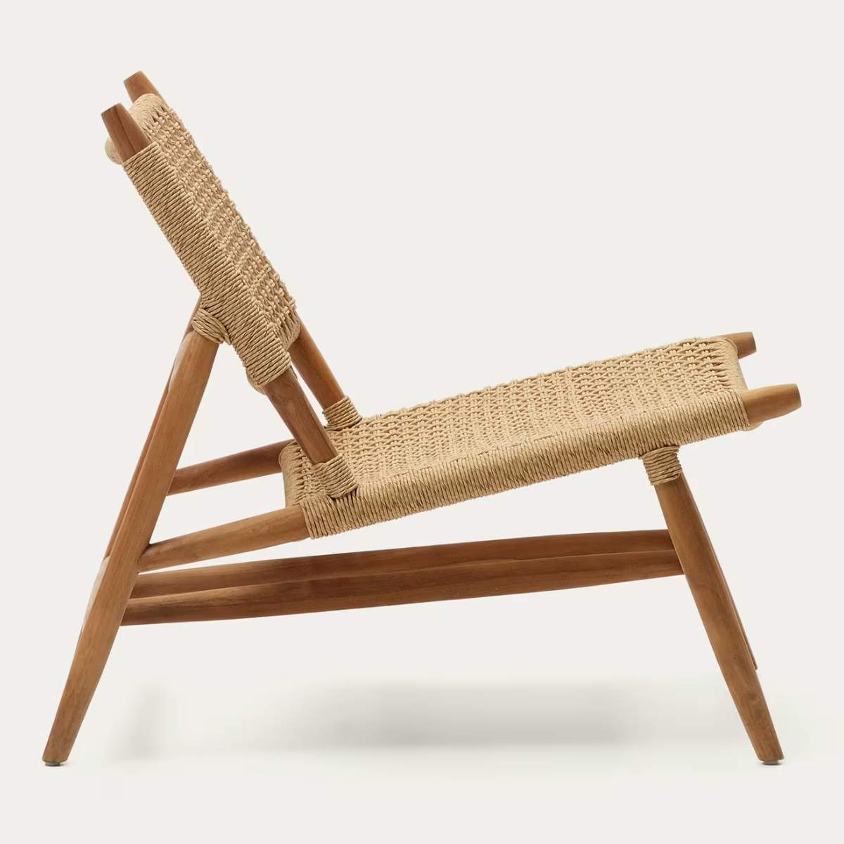 Kave Home Codolar Armchair In Solid Teak-Beaumonde
