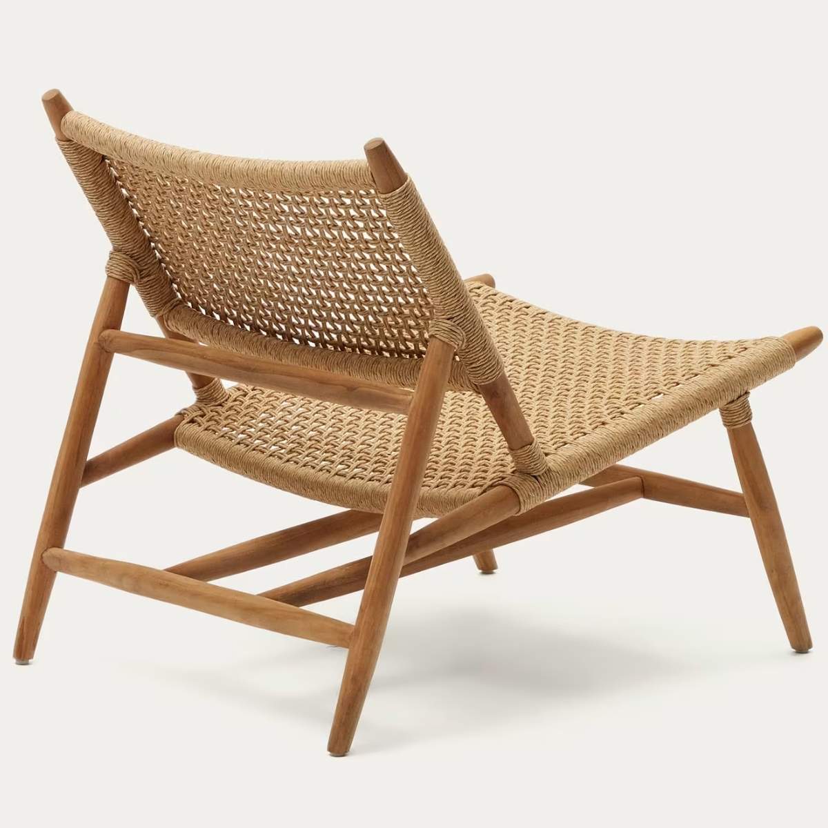 Kave Home Codolar Armchair In Solid Teak-Beaumonde