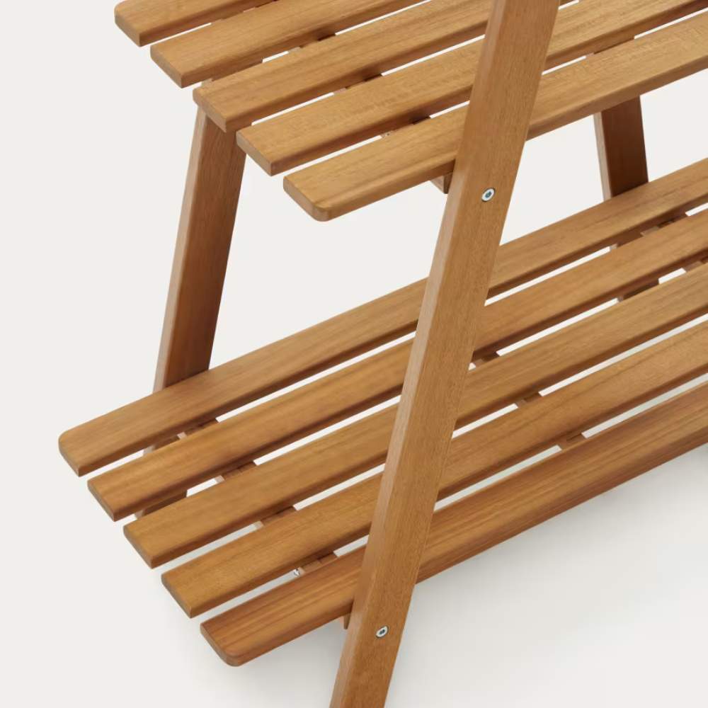Kave Home Victora Outdoor Shelving Unit – Solid Acacia Wood, 80 x 140 cm, FSC 100%