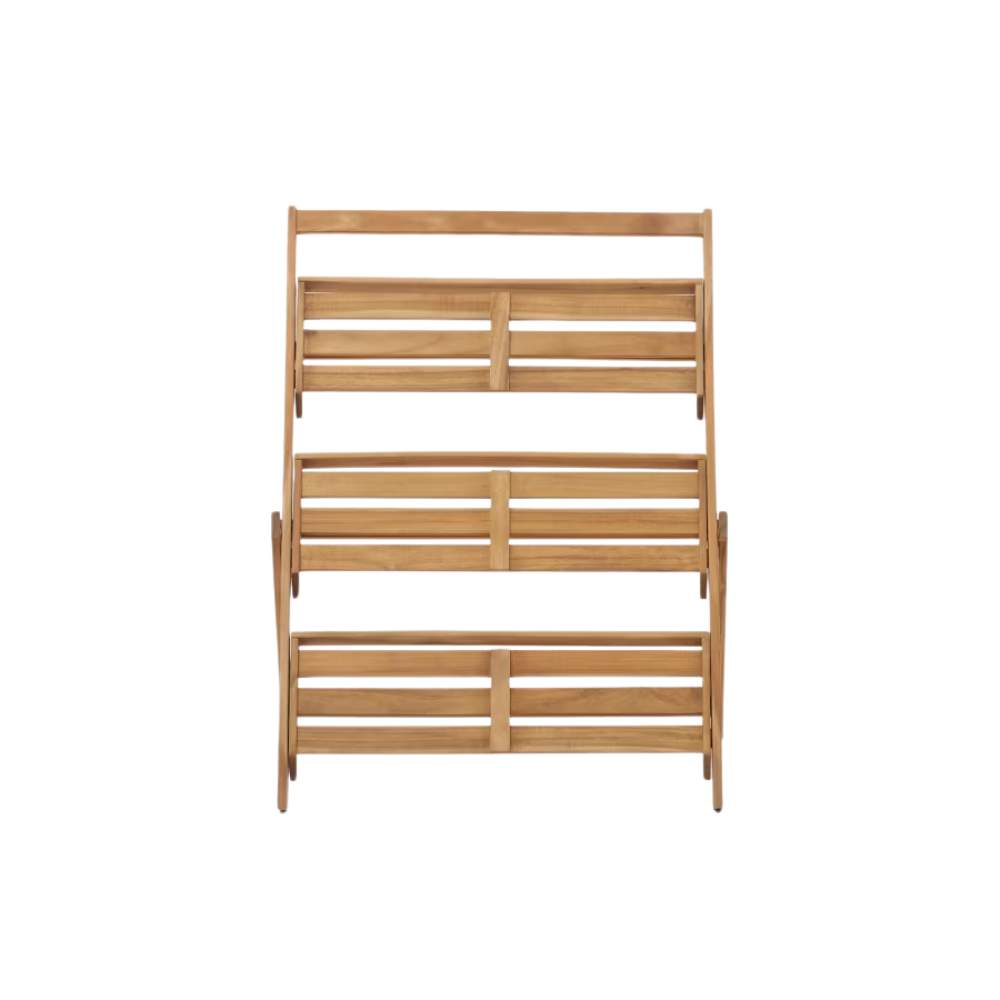 Kave Home Victora Outdoor Shelving Unit - Solid Acacia Wood, 70 x 85 cm, FSC 100%