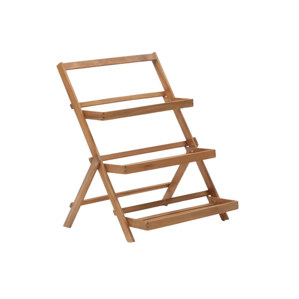 Kave Home Victora Outdoor Shelving Unit - Solid Acacia Wood, 70 x 85 cm, FSC 100%