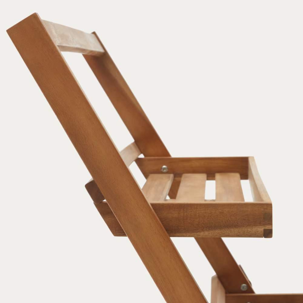 Kave Home Victora Outdoor Shelving Unit - Solid Acacia Wood, 70 x 85 cm, FSC 100%