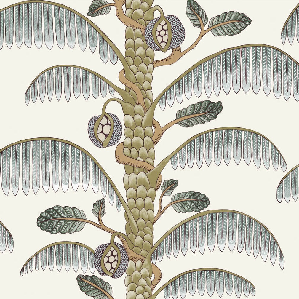 Palm Stripe Wallpaper-Beaumonde