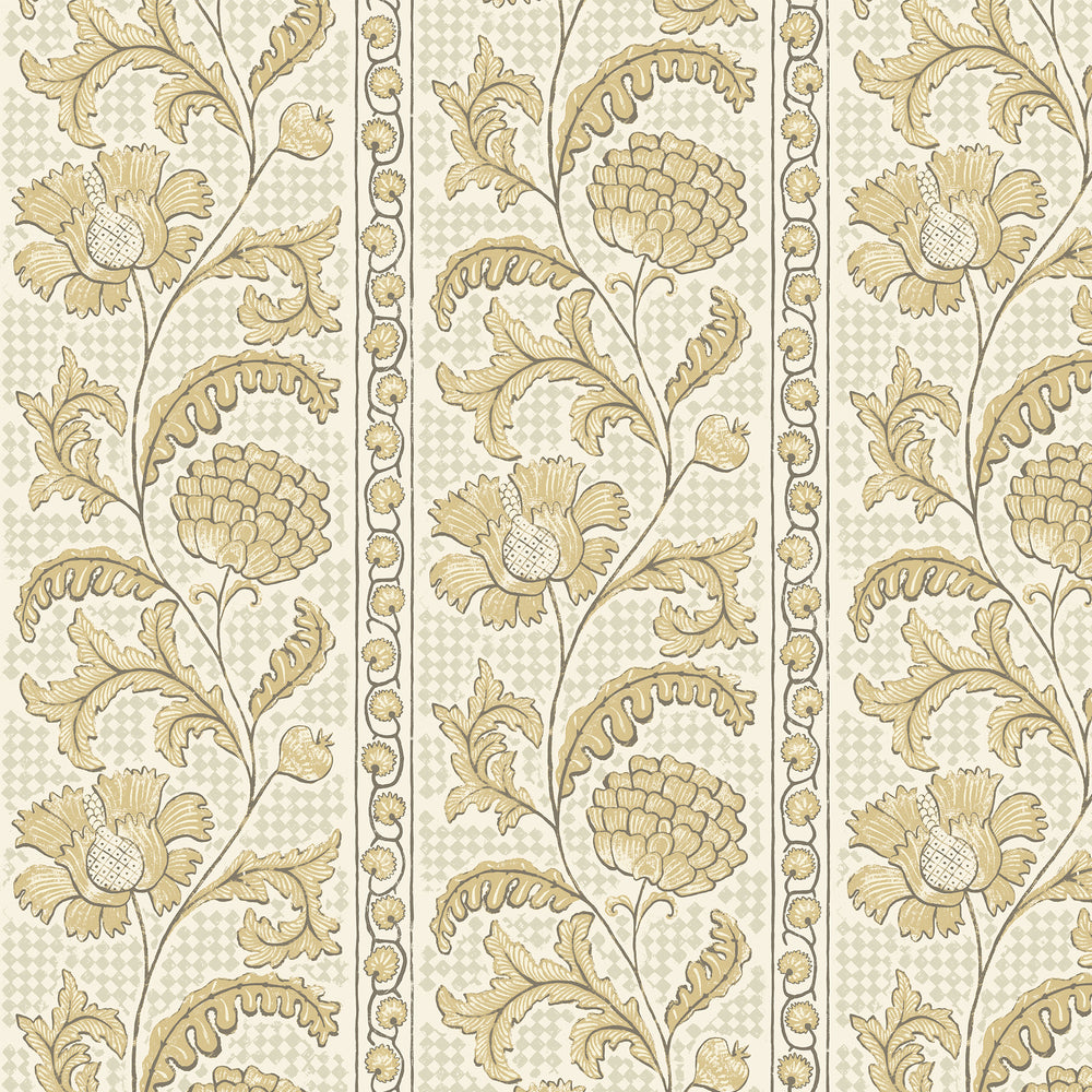 Floral Check Wallpaper-Josephine Munsey-Beaumonde