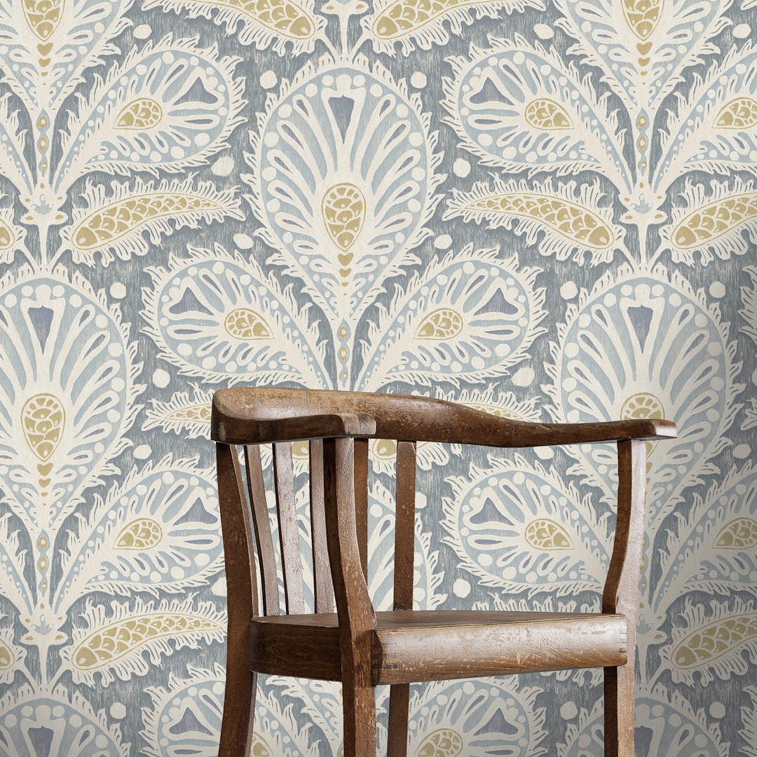 Ikat Clover Wallpaper-Josephine Munsey-Beaumonde